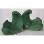 Pair of Langley England fish bookends