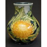 Moorcroft Pottery Vase - Dryandra / Sunflower