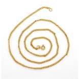 18ct yellow gold curb link necklace