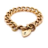 A good large 9ct rose gold bracelet