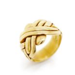 21ct yellow gold knot ring