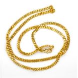 22ct yellow gold chain link necklace