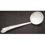 Vintage Staffordshire ceramic soup ladle