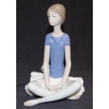 Lladro Seated Ballerina figure