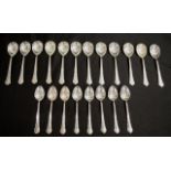 Set twelve Scandinavian silver ice cream spoons