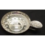 French silver plate wine tasting cup