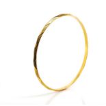 Yellow gold bangle