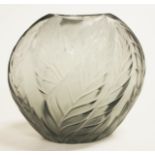 Lalique 'Filicaria' crystal vase