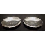 Pair George VI sterling silver dishes