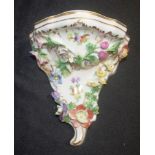 Dresden flower encrusted wall bracket