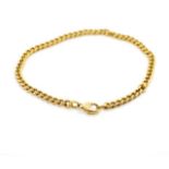 18ct yellow gold curb link bracelet