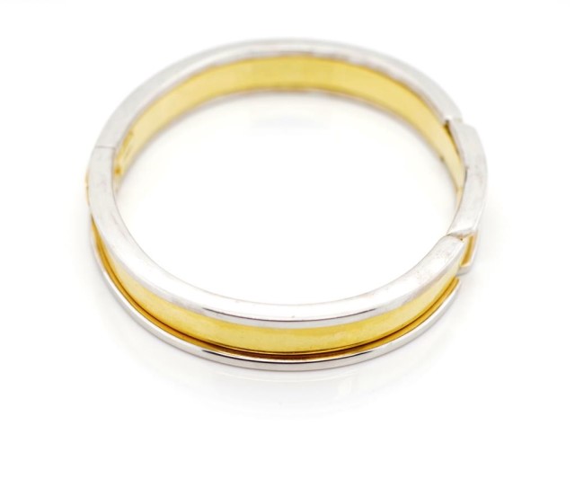 Two tone 18ct gold bangle - Image 6 of 7