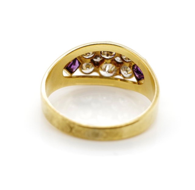 Multi gemstone set 18ct yellow gold ring - Image 4 of 4