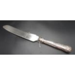 Victorian sterling silver handle bread knife