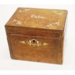 Georgian inlaid 'Tabac' tobacco box