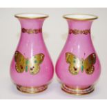 Pair of Victorian porcelain vases