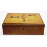 Edwardian parquetry wooden box