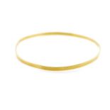 Yellow gold bangle