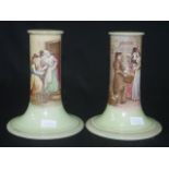 Pair Macintyre 'Cries of London' candlesticks