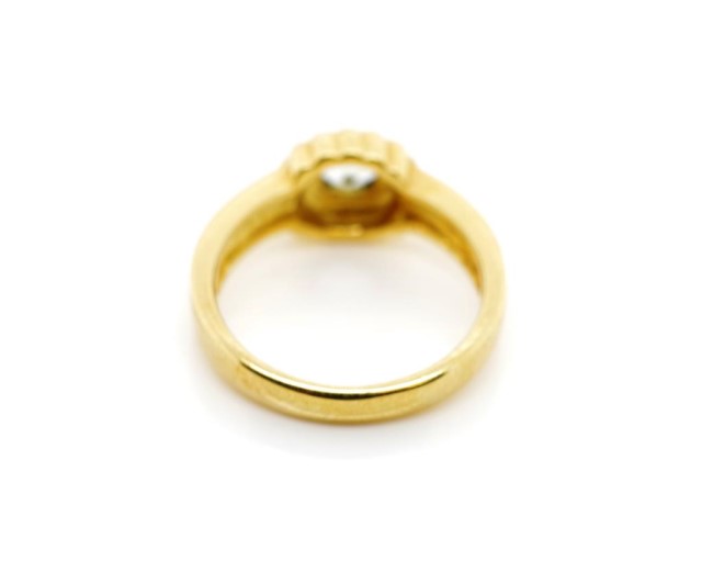 Topaz and 18ct yellow gold ring - Image 3 of 3