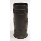 Wedgwood black basalt spill vase