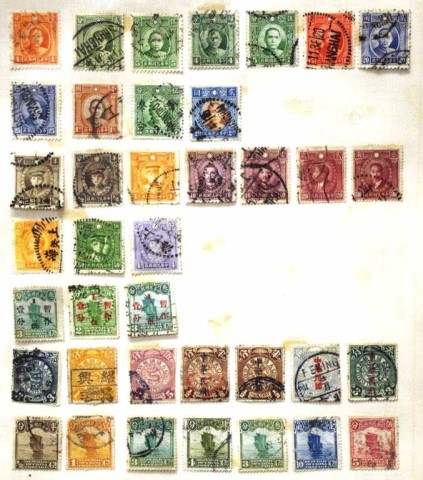 Two sheets of early Chinese postage stamps - Image 3 of 3