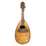 Vintage French made wooden mandolin