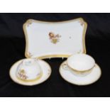 Pair Royal Copenhagen coffee cups & saucers