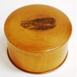 Antique Mauchline "Bournemouth' circular box