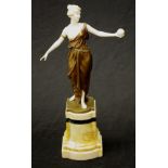 Bronze and ivory figure of Aphrodite,