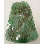 Green Jade Buddha amulet