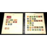 Two sheets of early Chinese postage stamps