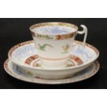 Victorian Spode coffee cup trio