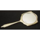 Sterling silver hand mirror