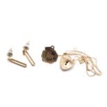 9ct yellow gold jewellery group