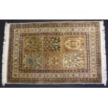 Indian hand knotted silk rug