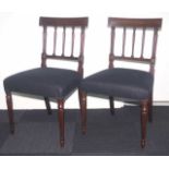 Pair of late Georgian chairs