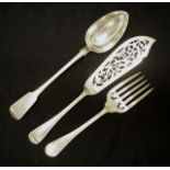 George III sterling silver basting spoon