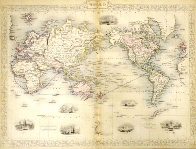 Two vintage World Maps - Image 2 of 3