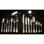 Extensive Austro-Hungarian silver cutlery