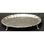 George V sterling silver salver