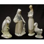 Three Nao Spain ceramic figures