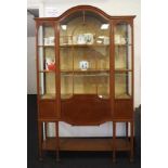 Antique Sheraton Revival display cabinet