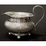Vintage silver plate cream jug