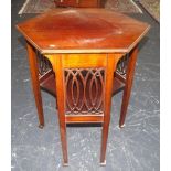 Edwardian Hexagonal two tier occasional table