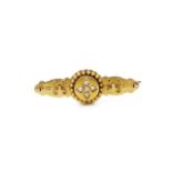 Late Victorian 15ct yellow gold brooch