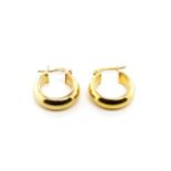 9ct yellow gold sleeper hoop earrings