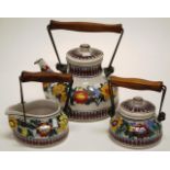 Three piece ceramic Bariloche teaset