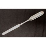 George III Irish sterling silver Stilton scoop