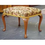 Queen Anne style ottoman stool